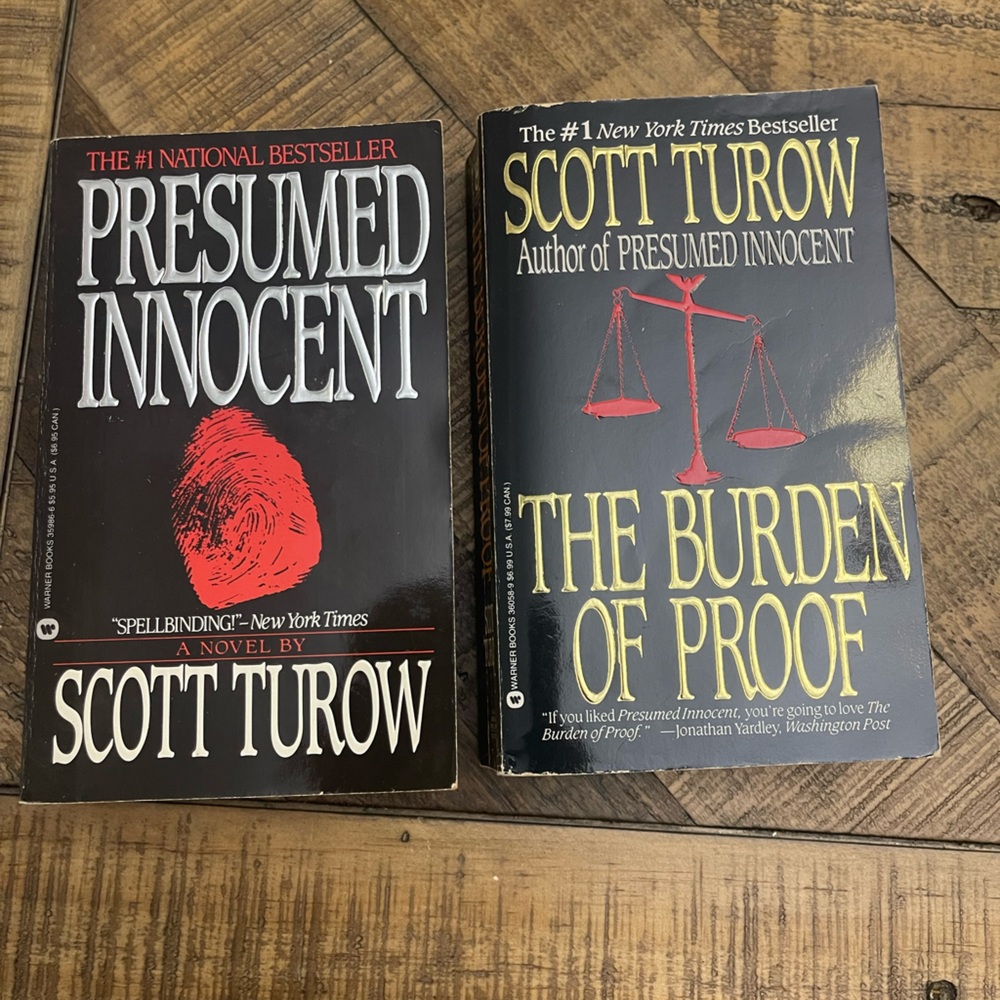 Scott Turow legal thrillers-set of two